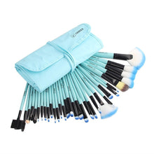 Load image into Gallery viewer, Makeup Brushes Set with Bag (Blue) - set of 32 brushes