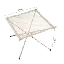 Load image into Gallery viewer, Portable Folding Stainless Steel Campfire Stand