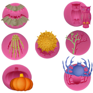 Halloween Fondant Silicone Molds