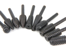 Load image into Gallery viewer, Double Diamond Cut Rotary Burrs 10pcs Set