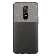 Load image into Gallery viewer, Elegent &amp; Stylish PU Leather Back Case Cover for OnePlus 6 - Black