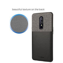 Load image into Gallery viewer, Elegent &amp; Stylish PU Leather Back Case Cover for OnePlus 6 - Black