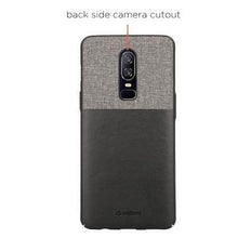 Load image into Gallery viewer, Elegent &amp; Stylish PU Leather Back Case Cover for OnePlus 6 - Black