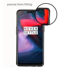 Load image into Gallery viewer, Elegent &amp; Stylish PU Leather Back Case Cover for OnePlus 6 - Black