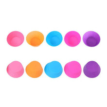 Load image into Gallery viewer, Pantry Elements® Jumbo Silicone Baking Cups (12-Pack) - Vibrant Collection