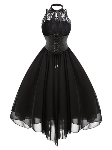 Halloween Steampunk Lace Dress