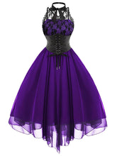 Load image into Gallery viewer, Halloween Steampunk Lace Dress