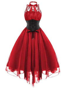Halloween Steampunk Lace Dress