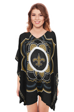 Load image into Gallery viewer, Limited Edition, Officially Licensed New Orleans Saints Caftan One Size / Black