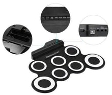 Load image into Gallery viewer, Portable Roll Up Electronic Drum Pad Set with Drum Sticks and Pedal