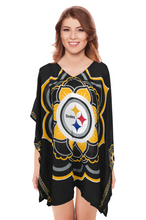 Load image into Gallery viewer, Limited Edition, Officially Licensed Pittsburgh Steelers Caftan Black / One Size