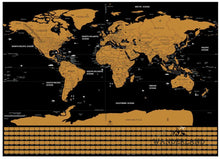 Load image into Gallery viewer, Scratch off world map poster