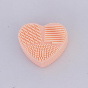 Heart Shape Makeup Brush Cleaning