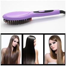 Load image into Gallery viewer, Hairbrush-Style Straightener