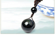 Load image into Gallery viewer, Rainbow Eye Obsidian Necklace