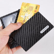 Load image into Gallery viewer, Real Carbon Fiber Magnetic Card Holder Wallet - 4 Layer