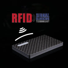 Load image into Gallery viewer, Real Carbon Fiber Magnetic Card Holder Wallet - 4 Layer