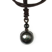 Load image into Gallery viewer, Rainbow Eye Obsidian Necklace