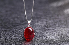 Load image into Gallery viewer, Ruby Ring &amp; Necklace Set - 925 Solid Silver