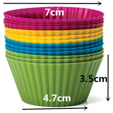 Load image into Gallery viewer, Pantry Elements® Jumbo Silicone Baking Cups (12-Pack) - Vibrant Collection