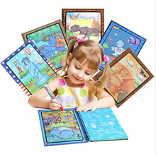 Load image into Gallery viewer, Magic Water Drawing Book Coloring Book Doodle with Magic Pen Painting Board For Children Education Drawing Toy