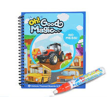 Load image into Gallery viewer, Magic Water Drawing Book Coloring Book Doodle with Magic Pen Painting Board For Children Education Drawing Toy