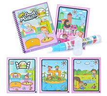 Load image into Gallery viewer, Magic Water Drawing Book Coloring Book Doodle with Magic Pen Painting Board For Children Education Drawing Toy