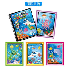 Load image into Gallery viewer, Magic Water Drawing Book Coloring Book Doodle with Magic Pen Painting Board For Children Education Drawing Toy
