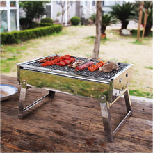 Load image into Gallery viewer, Portable Stainless Steel Charcoal Outdoor Grill