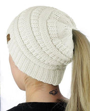 Load image into Gallery viewer, Ponytail Knit Beanie