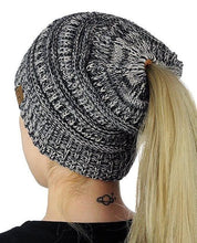 Load image into Gallery viewer, Ponytail Knit Beanie