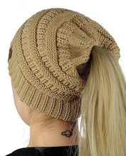 Load image into Gallery viewer, Ponytail Knit Beanie