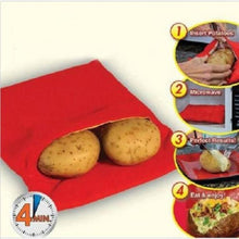 Load image into Gallery viewer, Reusable and Washable Microwave Baked Potato Bag Potato Express