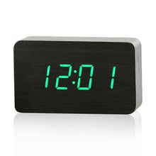 Load image into Gallery viewer, Mini Cube LED Wooden Alarm Clock