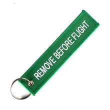 Load image into Gallery viewer, REMOVE BEFORE FLIGHT Key chain
