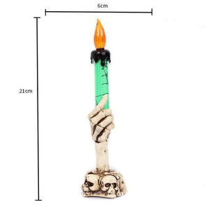 Halloween Skeleton Candle Stand