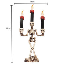 Load image into Gallery viewer, Halloween Skeleton Candle Stand