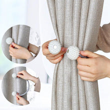 Load image into Gallery viewer, Magnetic Curtain Tiebacks Pearl Beads