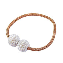 Load image into Gallery viewer, Magnetic Curtain Tiebacks Pearl Beads