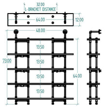 Load image into Gallery viewer, EUGENE MODERN INDUSTRIAL BOOKCASE