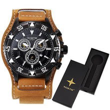 Load image into Gallery viewer, NORTH Luxury Leather Quartz Watches