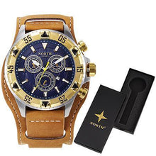Load image into Gallery viewer, NORTH Luxury Leather Quartz Watches